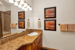 Master Ensuite Bathroom with Deep Shower/Tub  Lower Level